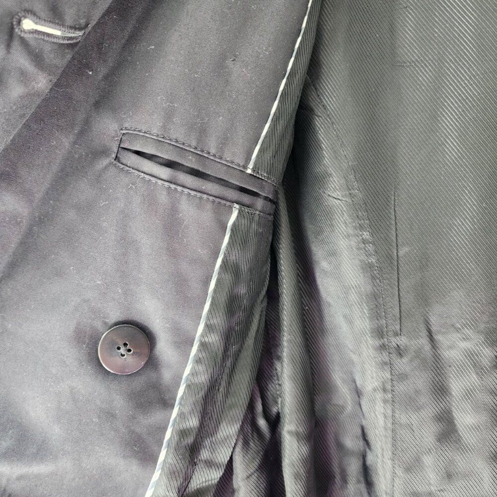 Banana Republic Navy Double-Breasted Trench Coat - Picture 7 of 9